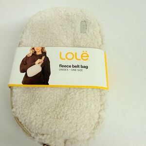 Lole Cream Fleece Mini Bag, belt bag